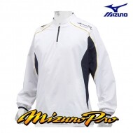 미즈노 MIZUNO 프로 긴팔 바람막이 9J0201 흰색  / 야구바람막이
