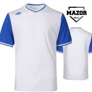 로고배번마킹가능/신상품출시! MAZOR 2020 메이저 V넥 하계티/화이트/블루/여름 단체 하계 티셔츠