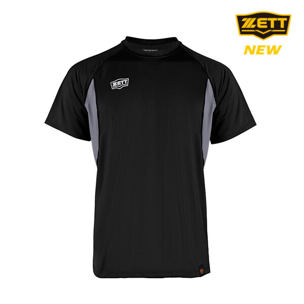 [단체시 로고/배번 마킹] 제트 ZETT 하계티셔츠 BOTK-382 (검정) 야구하계티 단체티 단체복