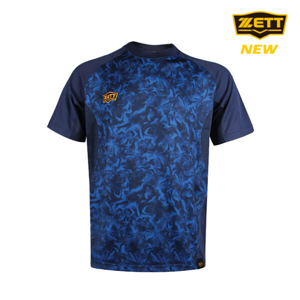 [단체시 로고/배번 마킹] 제트 ZETT 하계티셔츠 BOTK-670 (곤색) 야구하계티 단체티 단체복