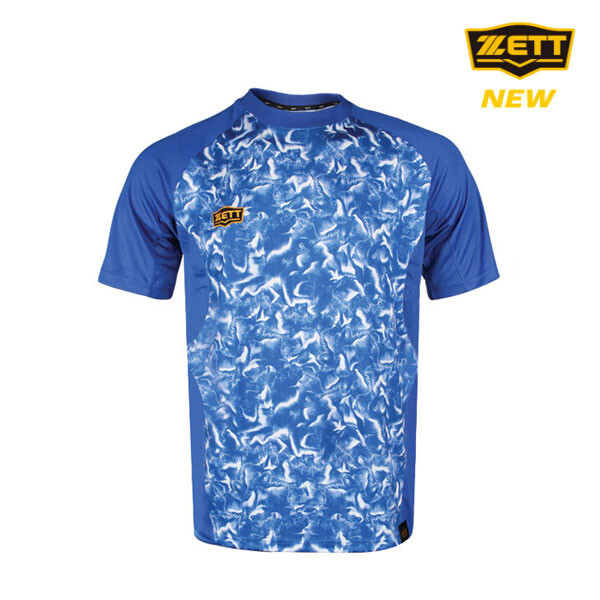 [단체시 로고/배번 마킹] 제트 ZETT 하계티셔츠 BOTK-670 (파랑) 야구하계티 단체티 단체복