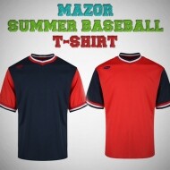 로고배번마킹가능/MAZOR 메이저 V넥 브이넥 하계티 여름 단체 하계 티셔츠